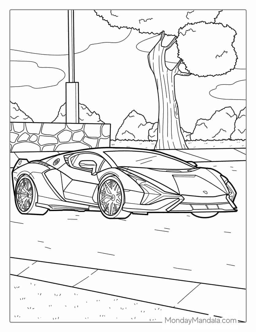 32 Sleek Lamborghini Urus Coloring Pages Printable 26