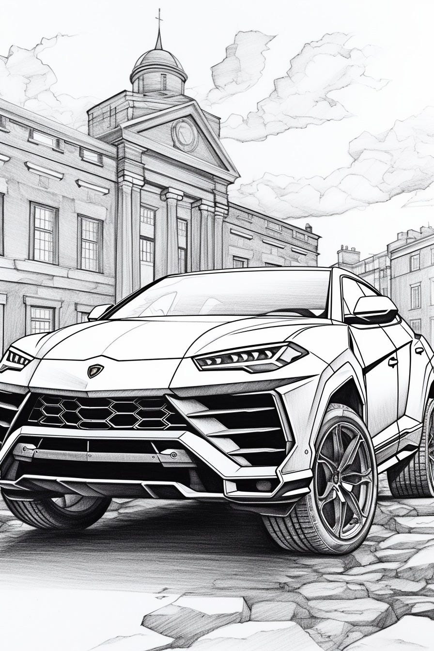 32 Sleek Lamborghini Urus Coloring Pages Printable 33