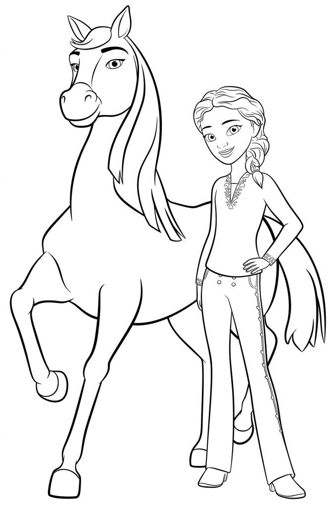 32 Spirit Riding Free Coloring Pages Printable 1