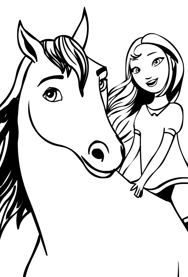 32 Spirit Riding Free Coloring Pages Printable 12