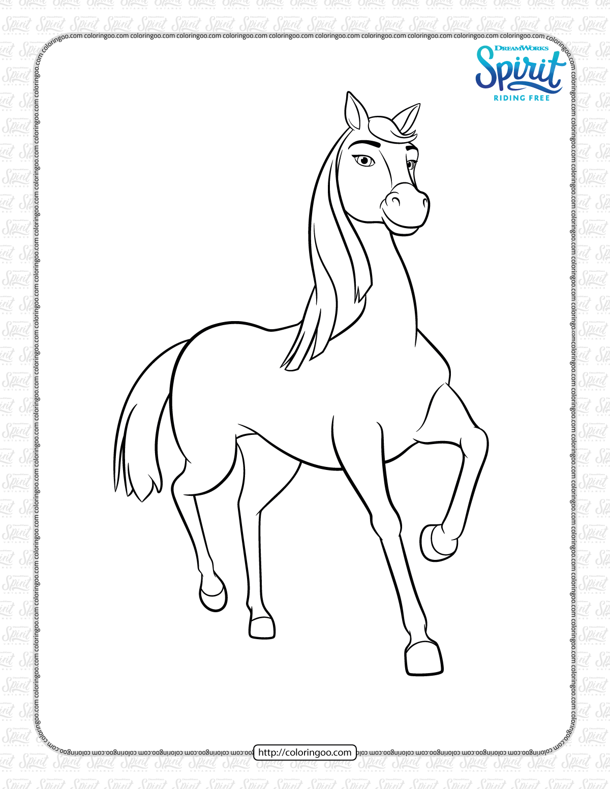 32 Spirit Riding Free Coloring Pages Printable 28