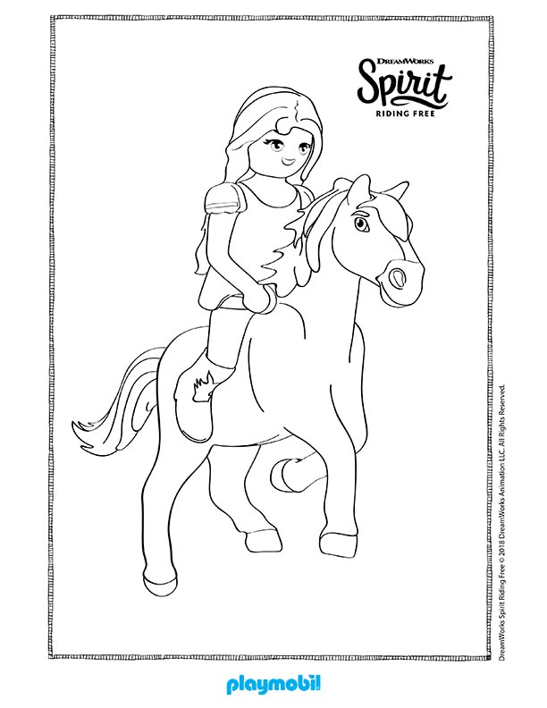 32 Spirit Riding Free Coloring Pages Printable 6