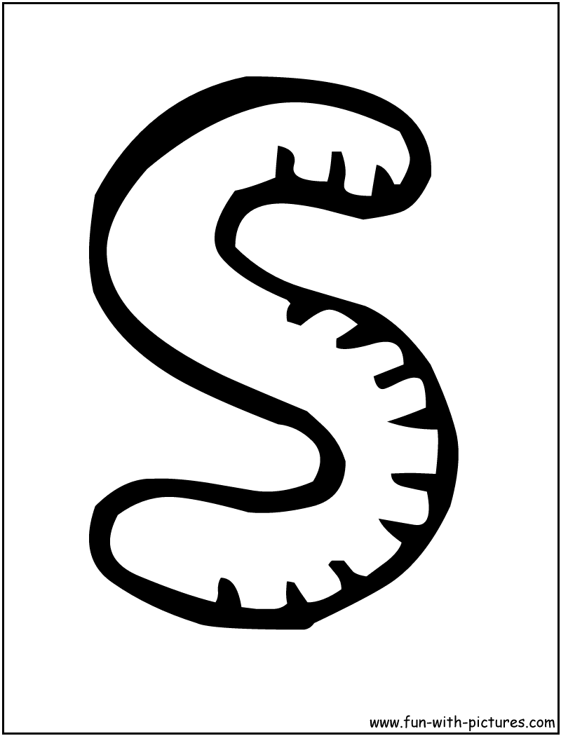 stylish letter s coloring pages printable jpg