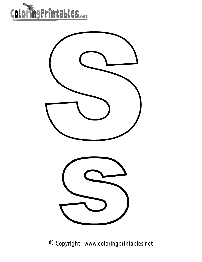 32 Stylish Letter S Coloring Pages Printable 3