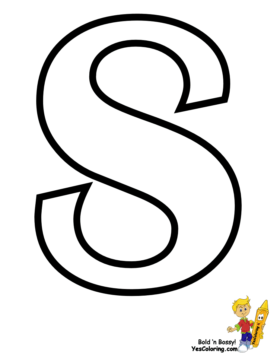 32 Stylish Letter S Coloring Pages Printable 4