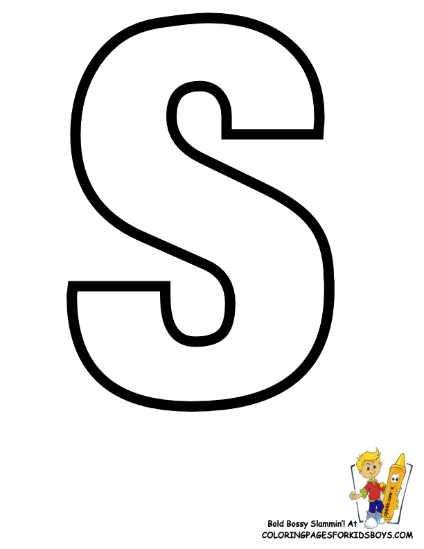 stylish letter s coloring pages printable jpg