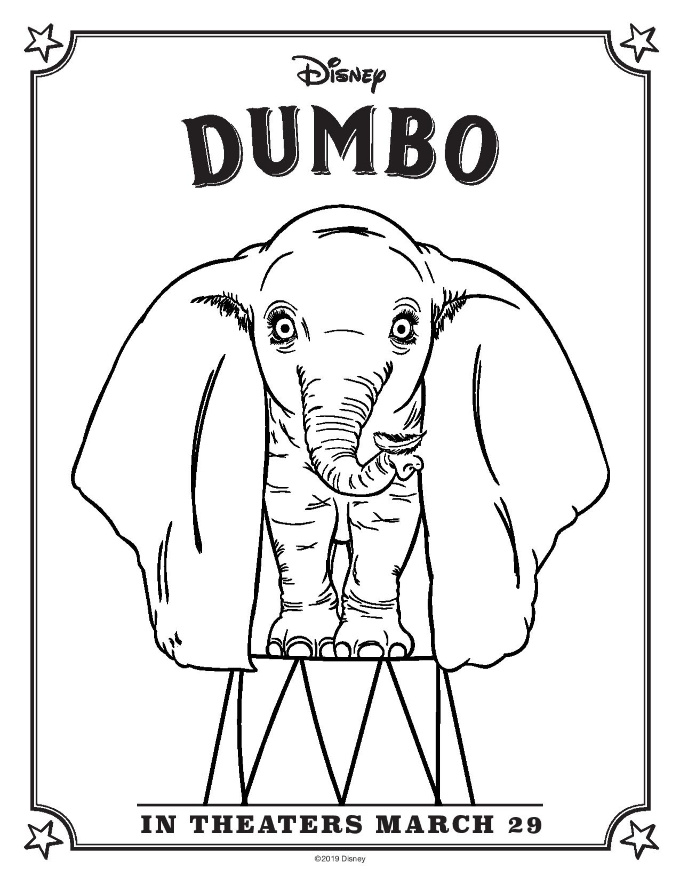 33 Adorable Dumbo Coloring Pages Printable 13