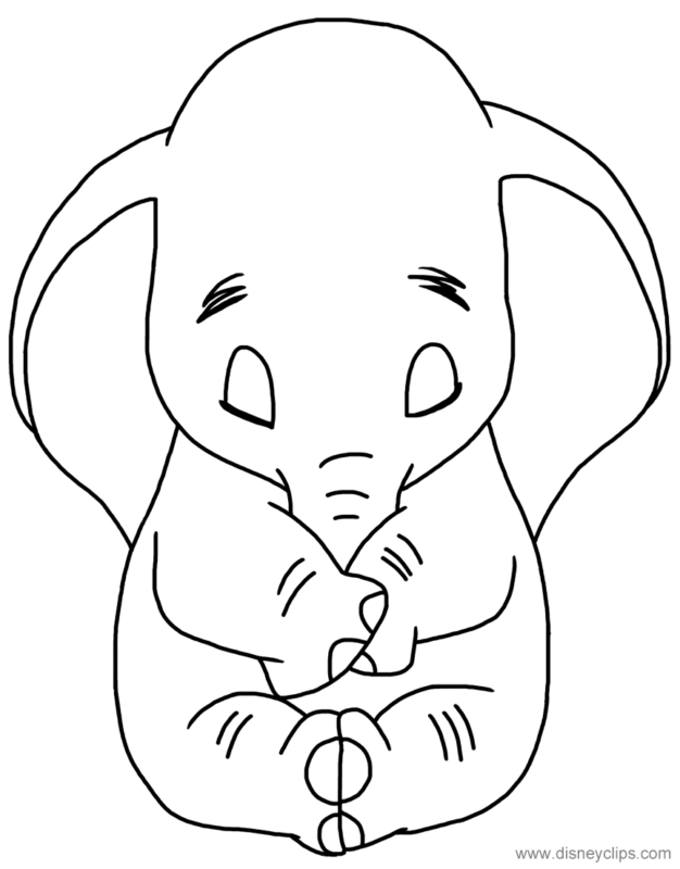 33 Adorable Dumbo Coloring Pages Printable 16