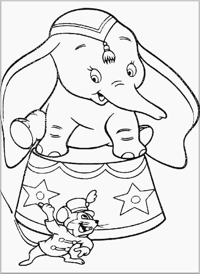 33 Adorable Dumbo Coloring Pages Printable 3