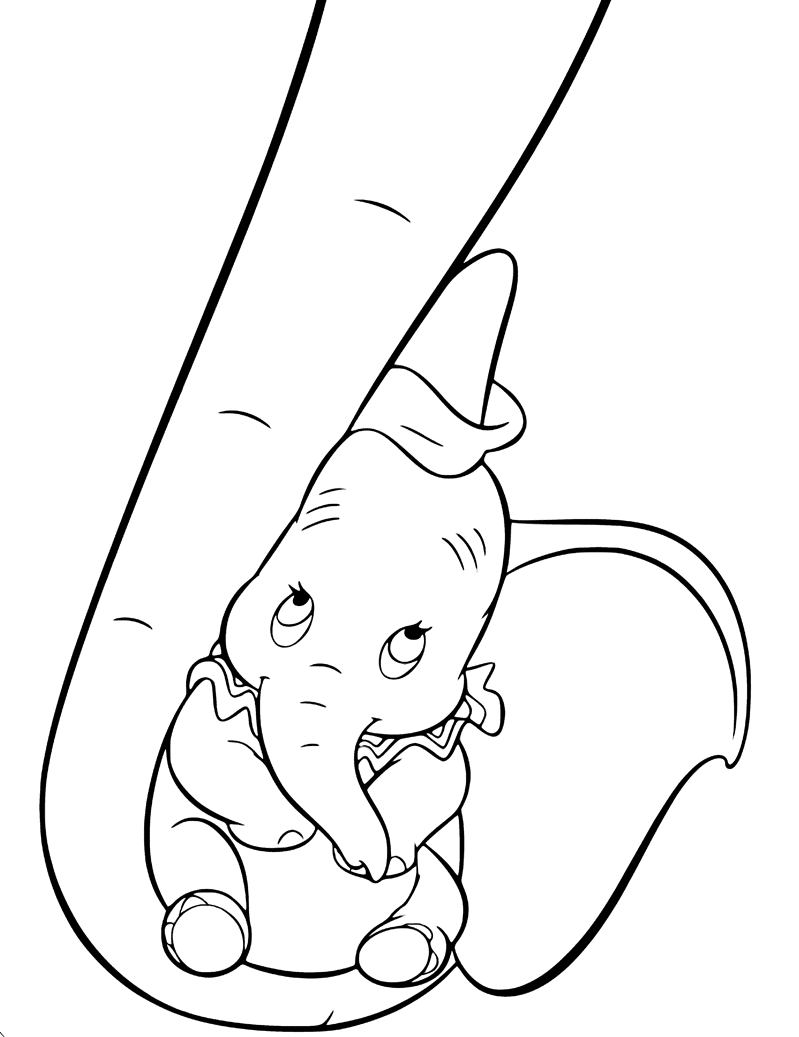 33 Adorable Dumbo Coloring Pages Printable 33