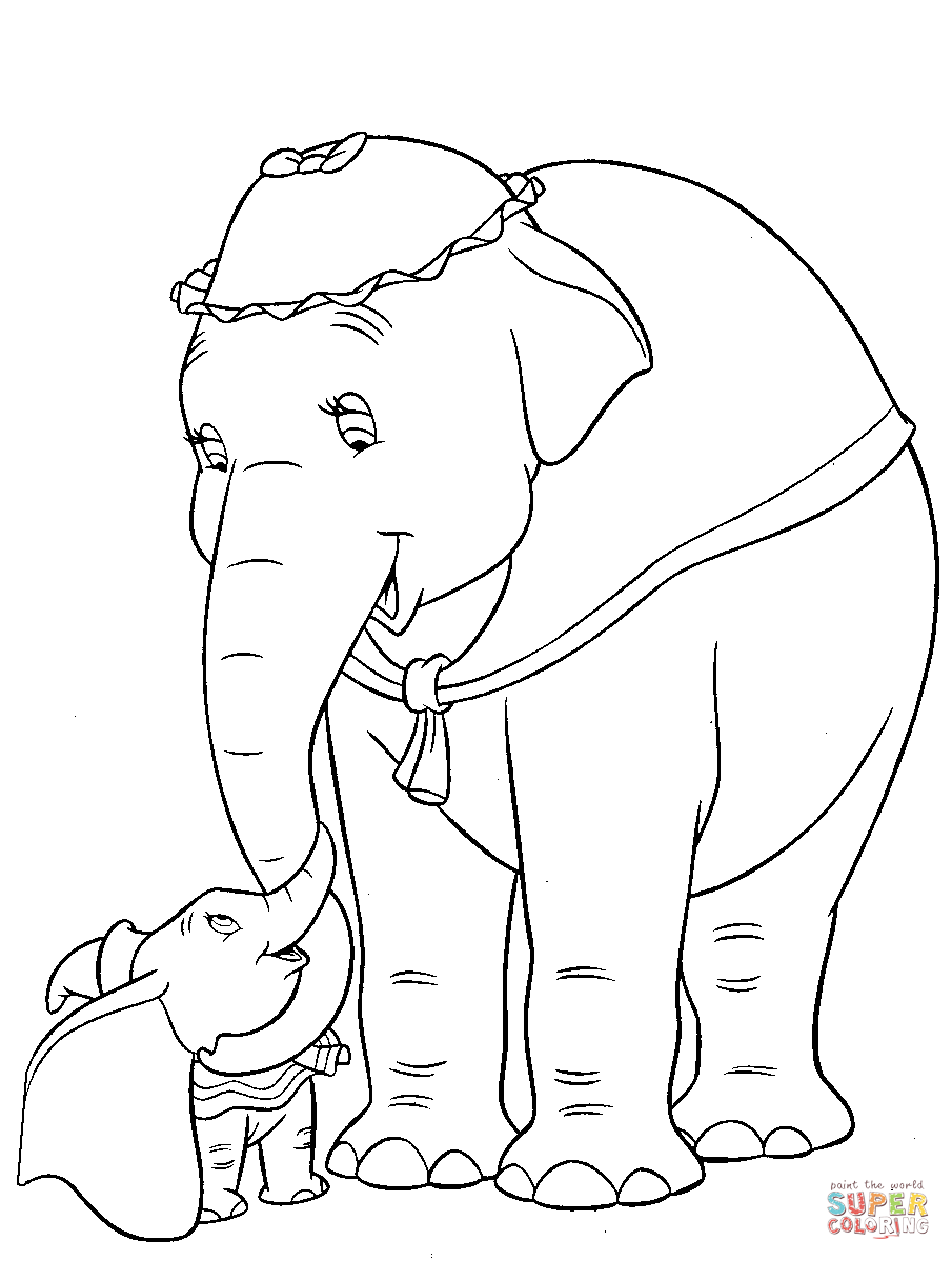 33 Adorable Dumbo Coloring Pages Printable 35