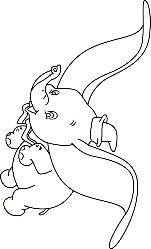 33 Adorable Dumbo Coloring Pages Printable 5