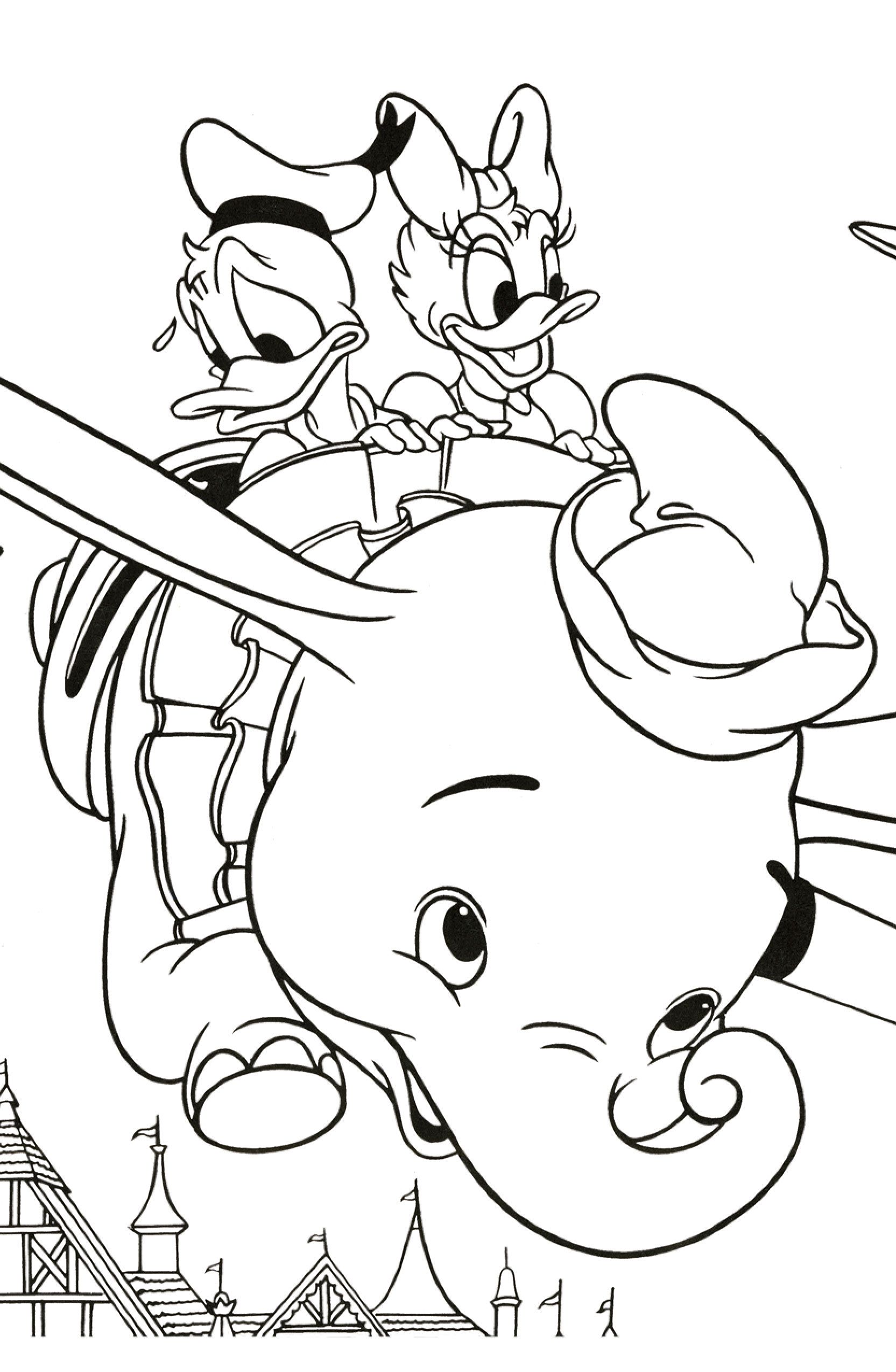 33 Adorable Dumbo Coloring Pages Printable 6