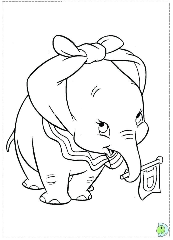 33 Adorable Dumbo Coloring Pages Printable 7