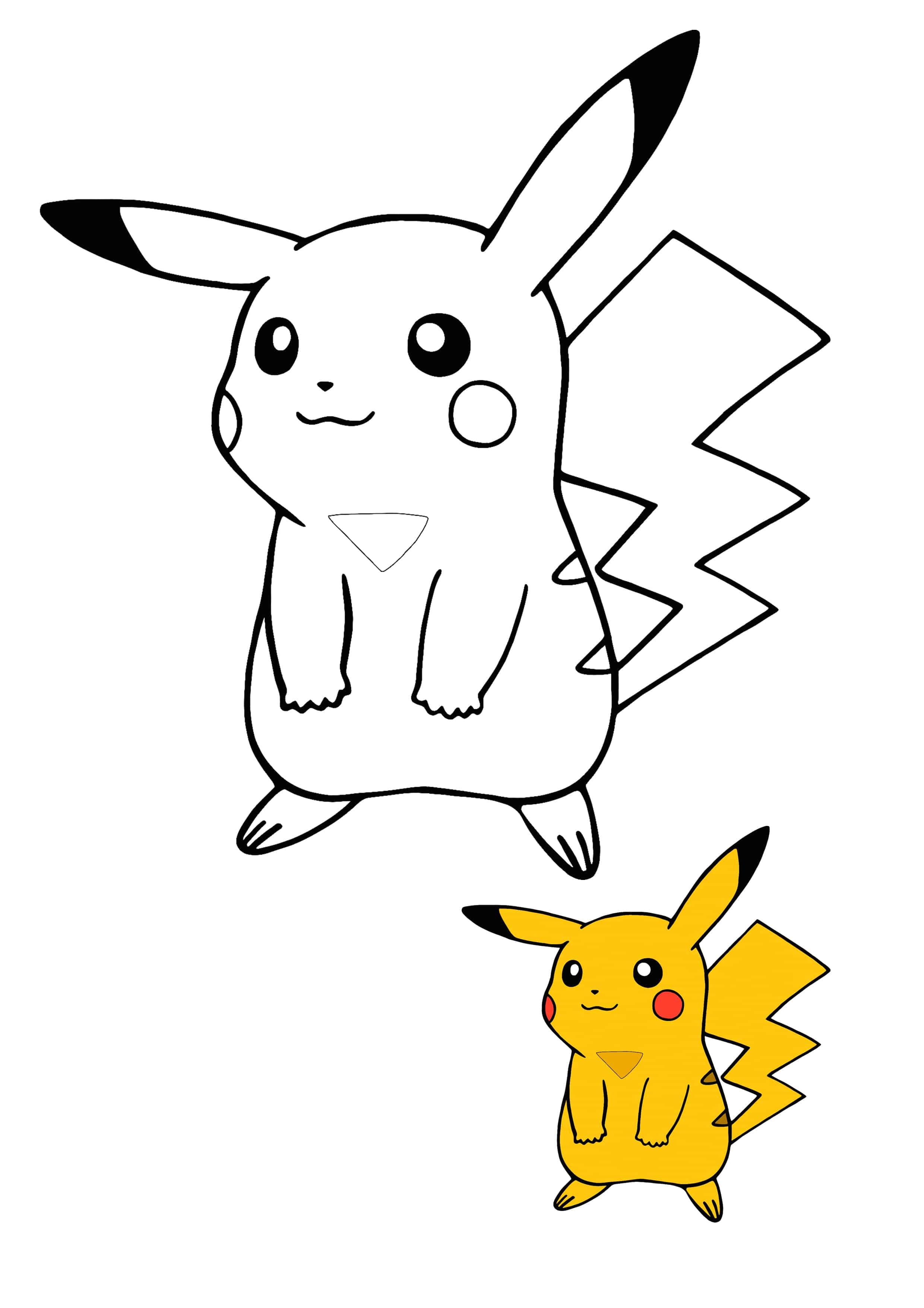 adorable pikachu coloring pages printable jpg