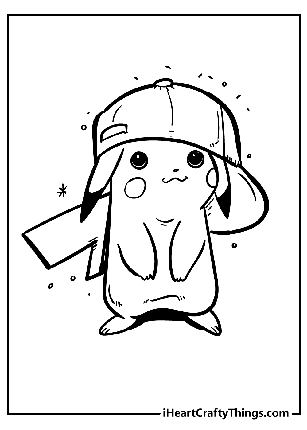 33 Adorable Pikachu Coloring Pages Printable 10