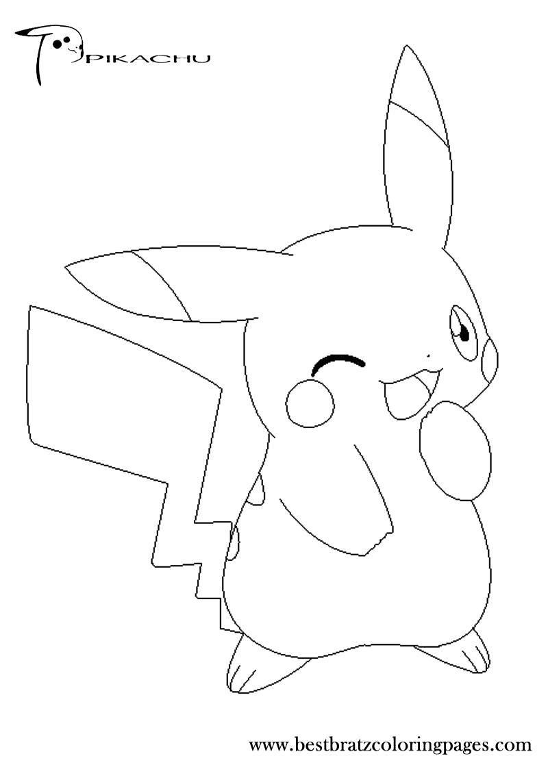 33 Adorable Pikachu Coloring Pages Printable 11