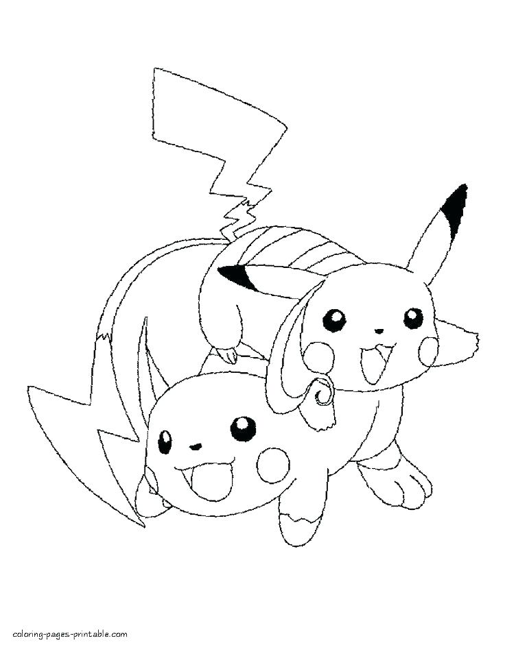 33 Adorable Pikachu Coloring Pages Printable 12