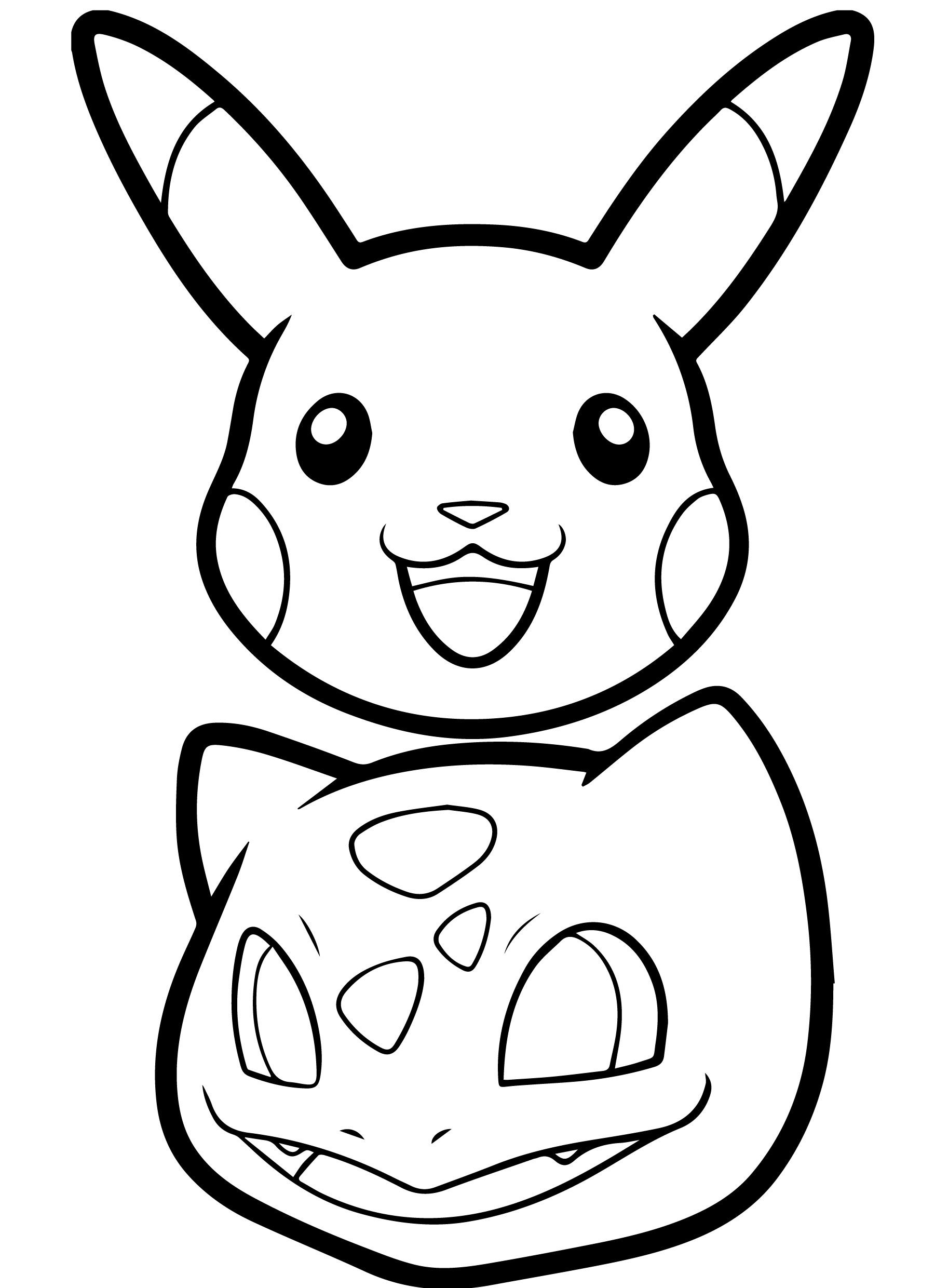 33 Adorable Pikachu Coloring Pages Printable 14