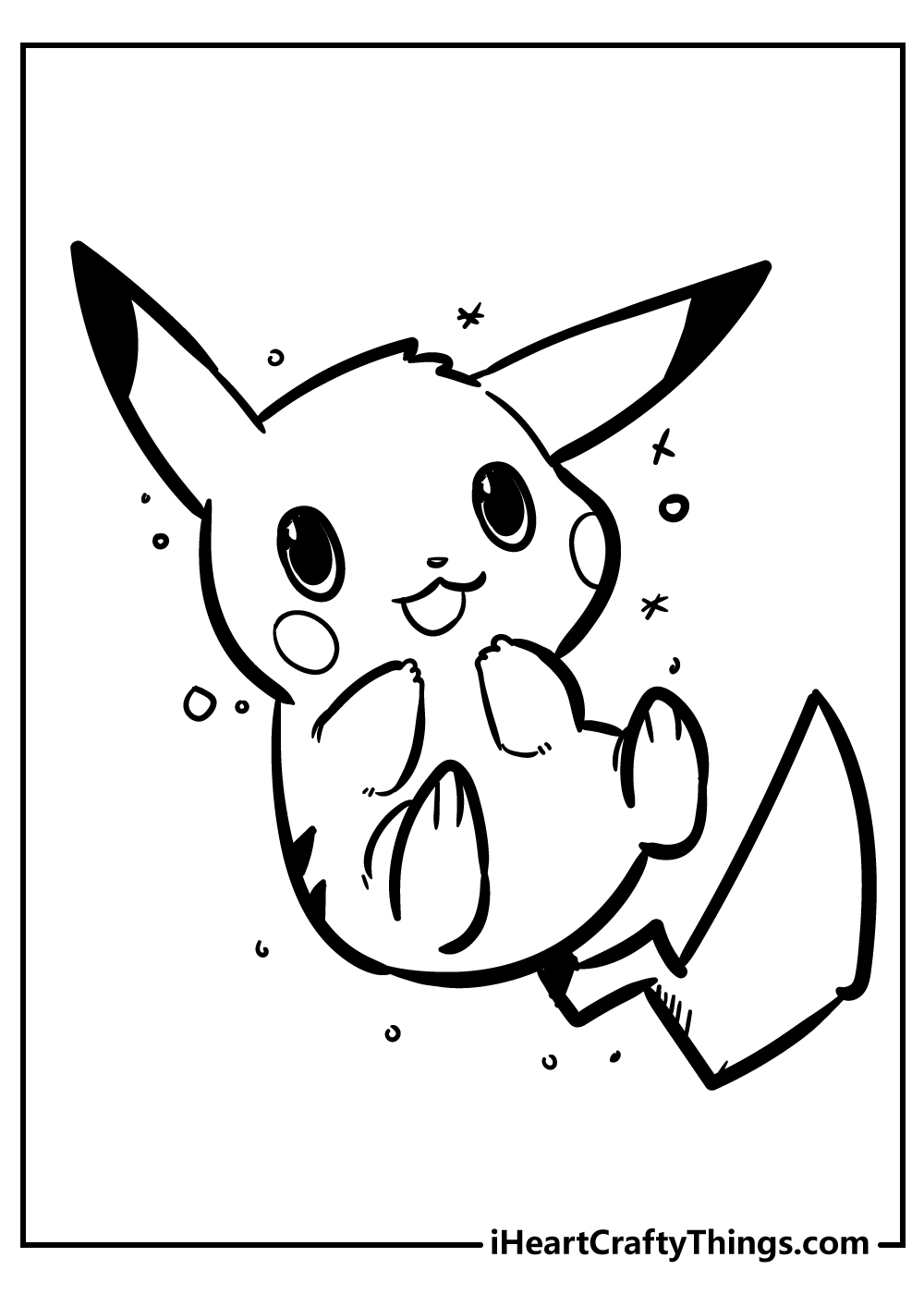 33 Adorable Pikachu Coloring Pages Printable 16