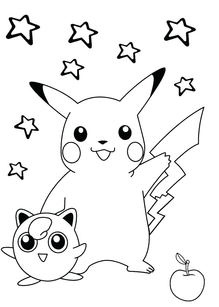 33 Adorable Pikachu Coloring Pages Printable 17