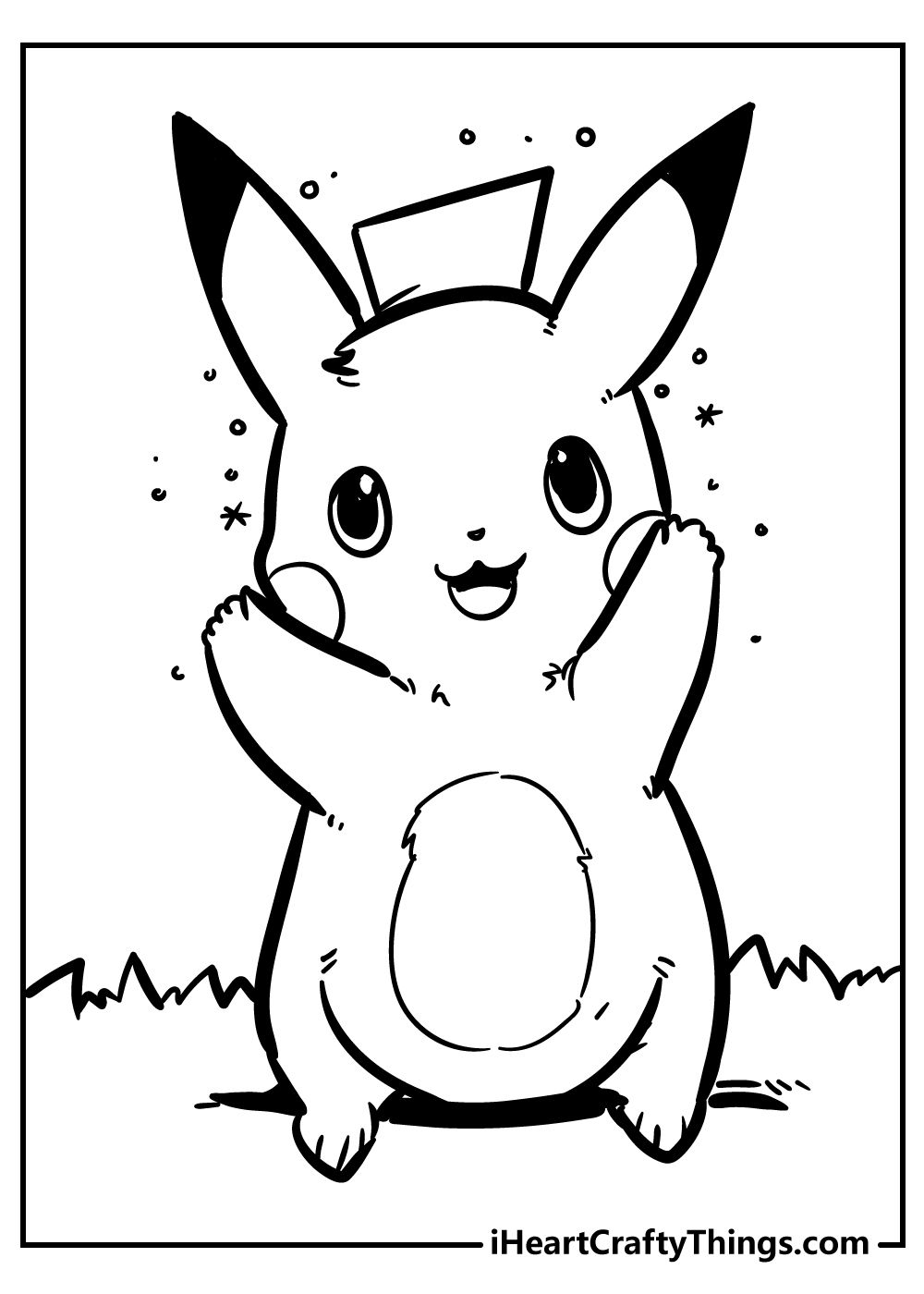 adorable pikachu coloring pages printable jpg