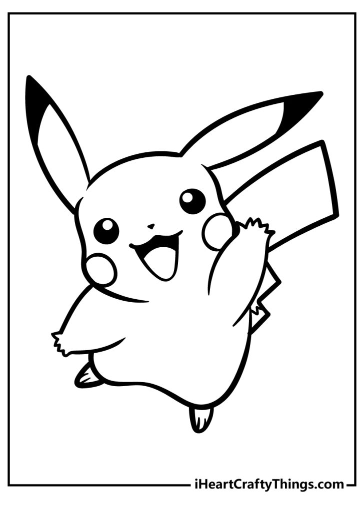 adorable pikachu coloring pages printable jpg