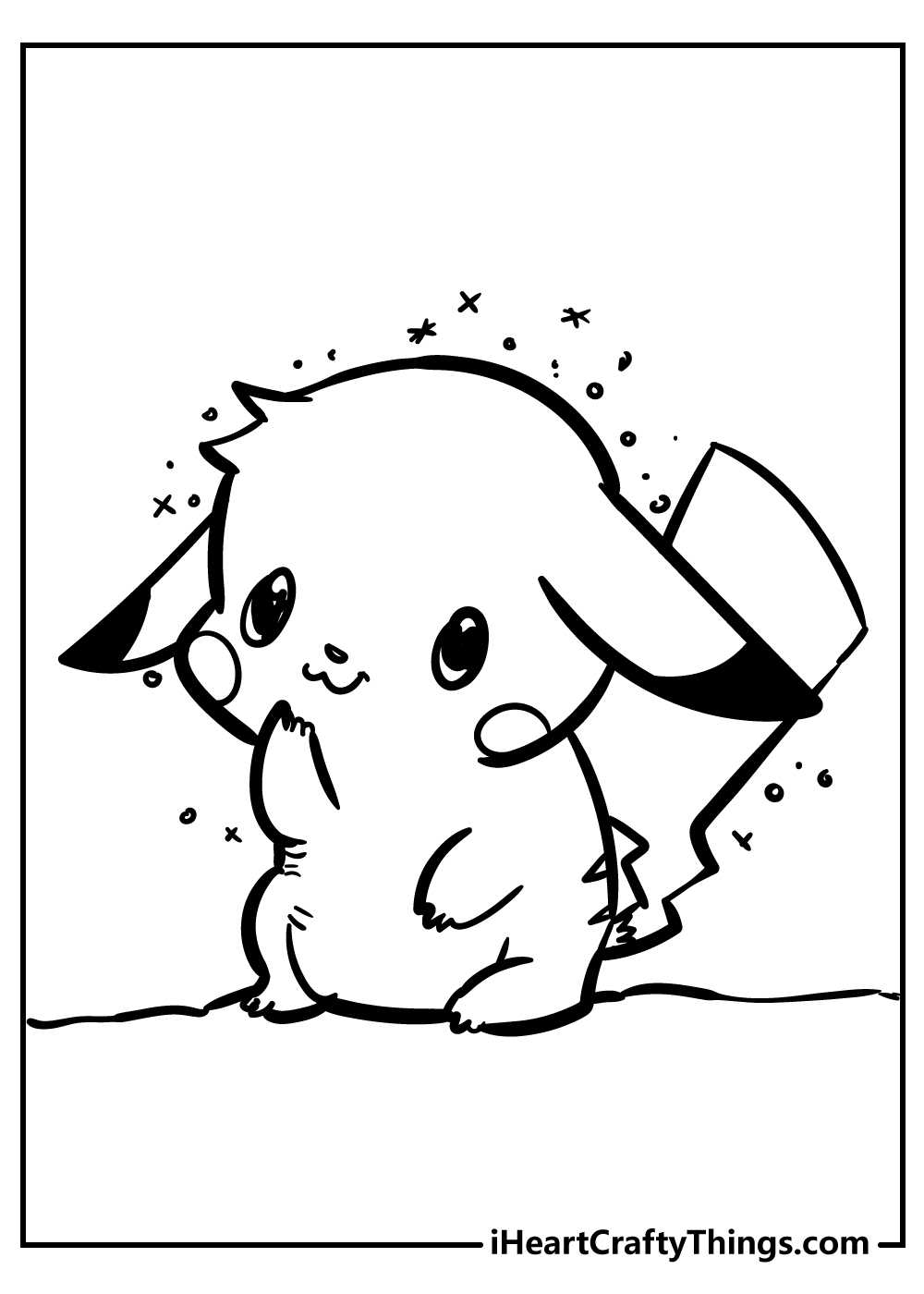 33 Adorable Pikachu Coloring Pages Printable 25