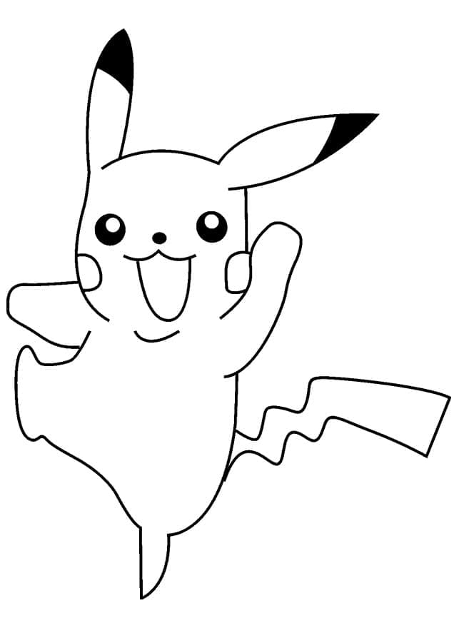 33 Adorable Pikachu Coloring Pages Printable 26