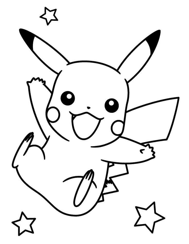 33 Adorable Pikachu Coloring Pages Printable 29