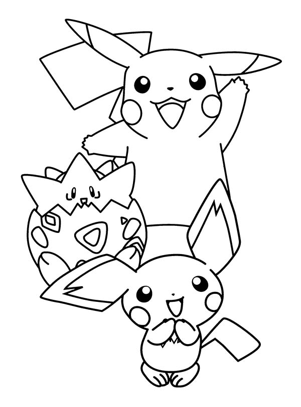 33 Adorable Pikachu Coloring Pages Printable 33