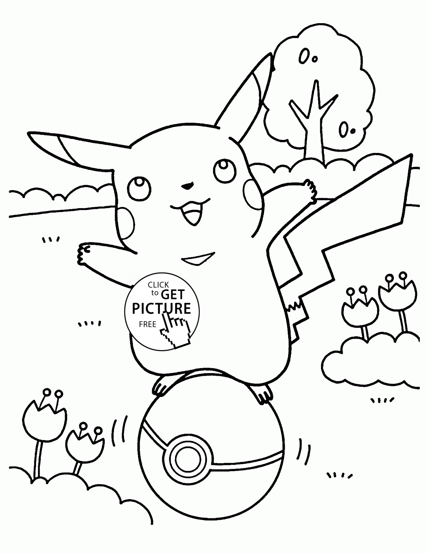 adorable pikachu coloring pages printable jpg