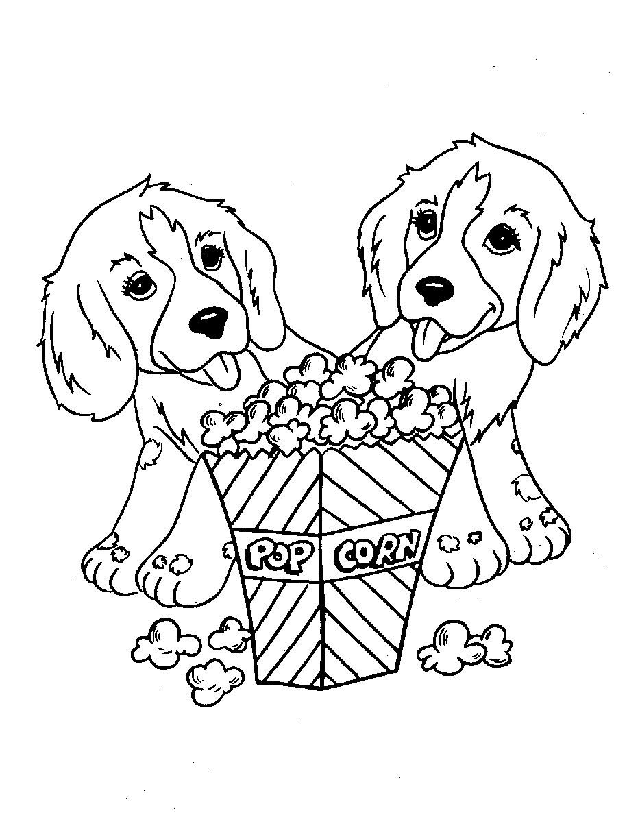 33 Dog Print Coloring Pages Printable 1