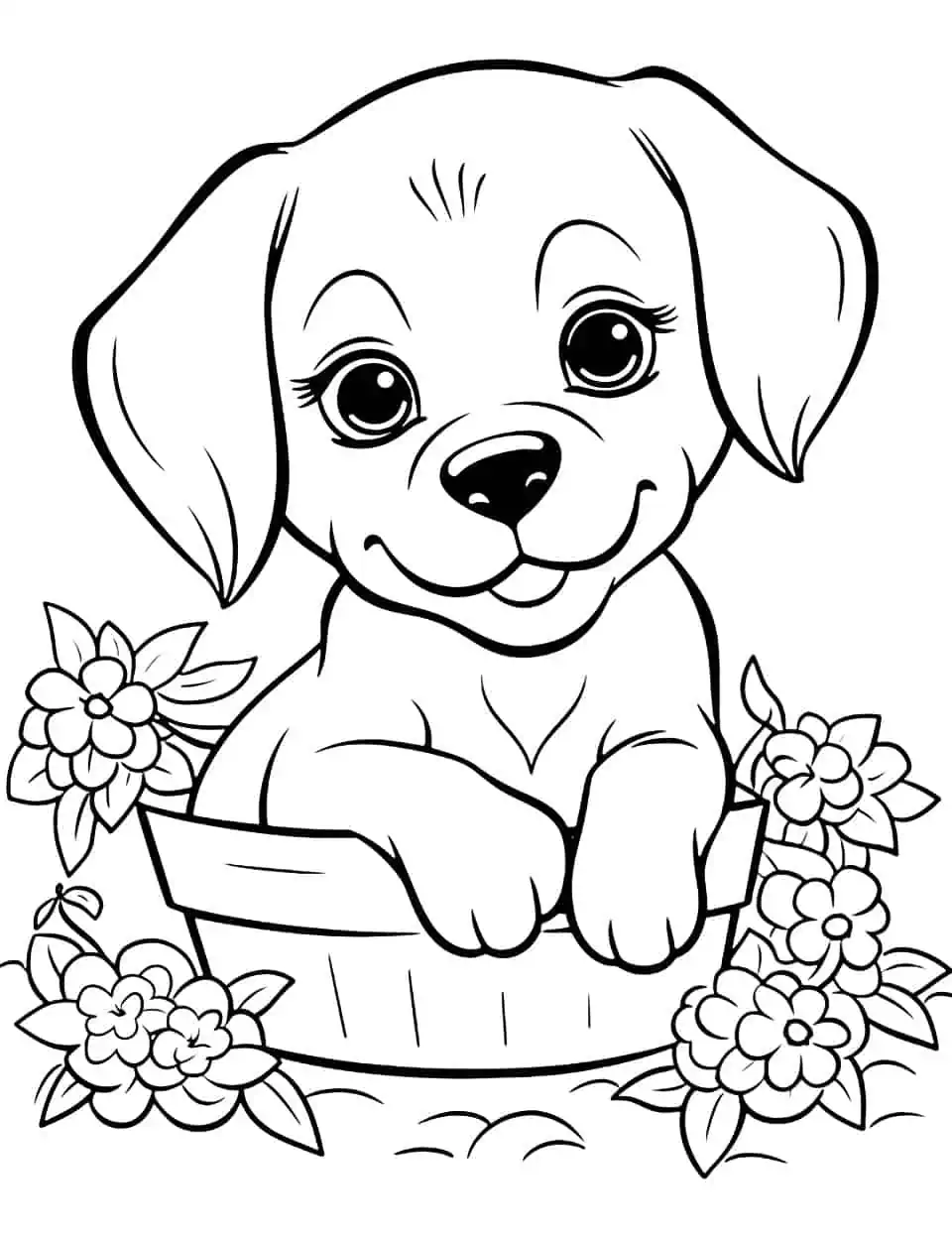 33 Dog Print Coloring Pages Printable 24