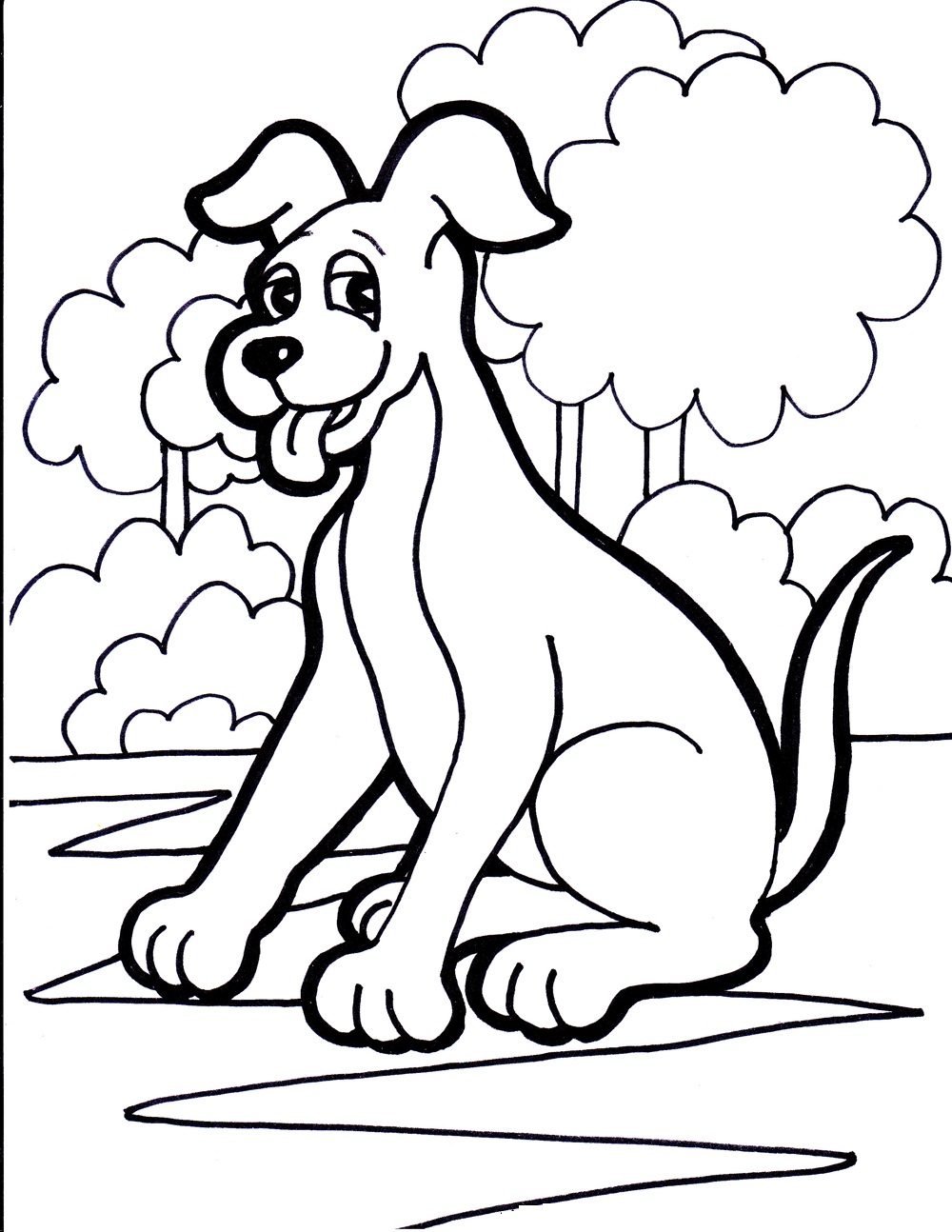 dog print coloring pages printable jpg