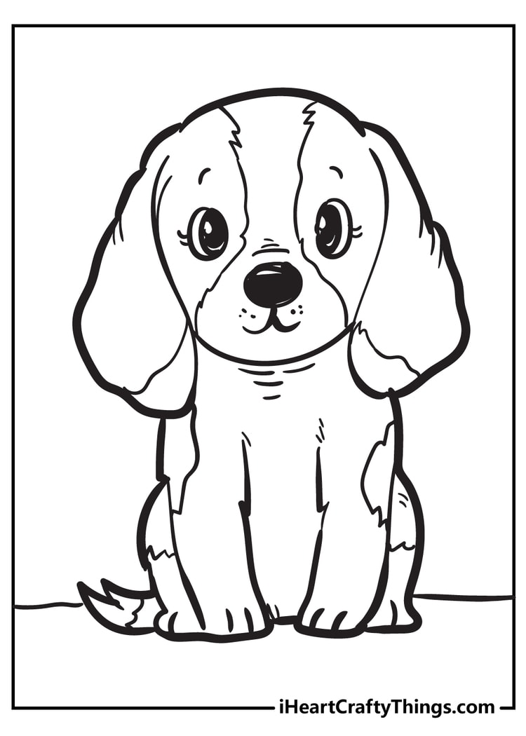 33 Dog Print Coloring Pages Printable 32