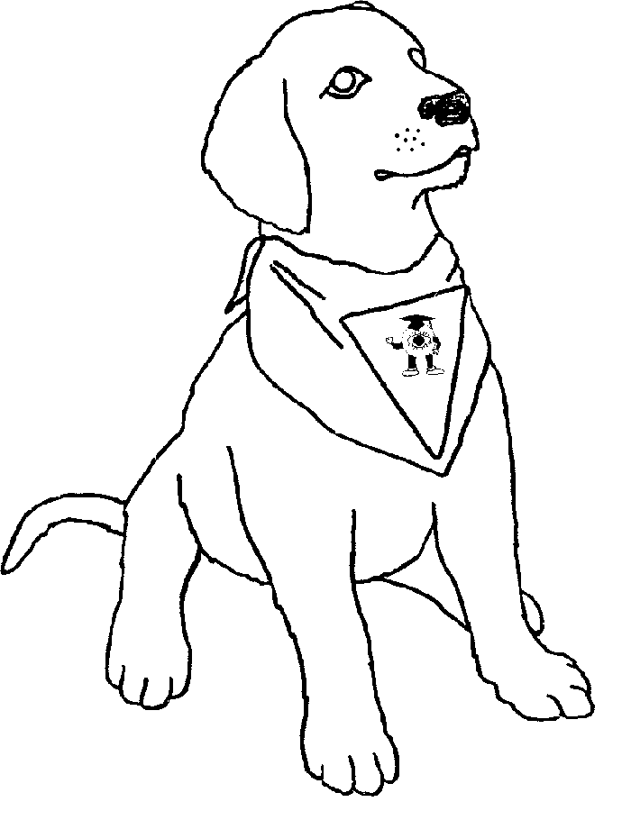 33 Dog Print Coloring Pages Printable 6