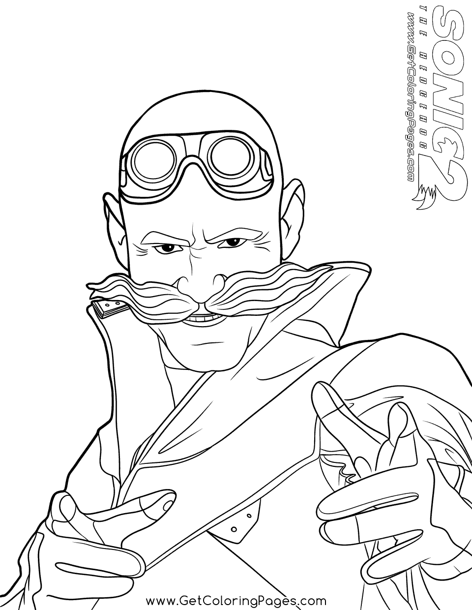 33 Dr. Eggman Robotnik Coloring Pages Printable 1