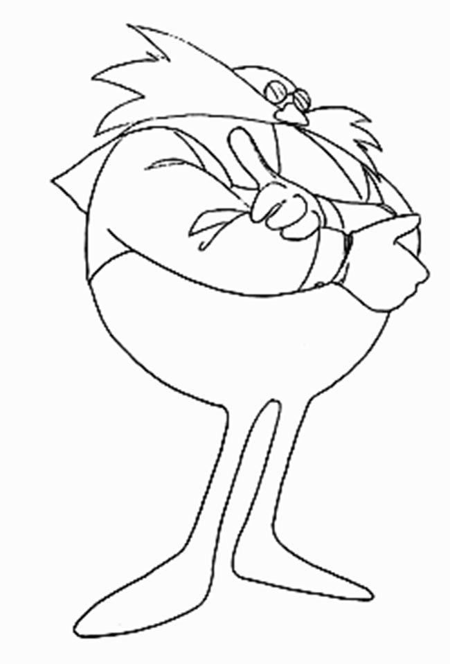 33 Dr. Eggman Robotnik Coloring Pages Printable 10