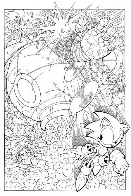 33 Dr. Eggman Robotnik Coloring Pages Printable 12