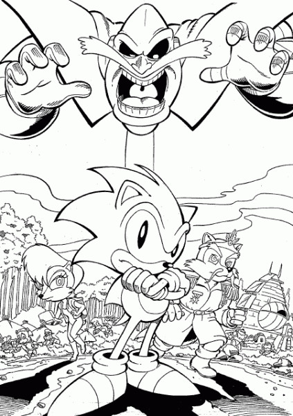 33 Dr. Eggman Robotnik Coloring Pages Printable 13