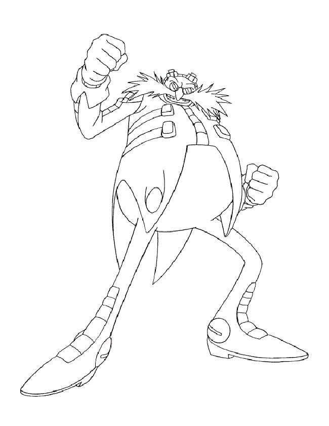 33 Dr. Eggman Robotnik Coloring Pages Printable 27