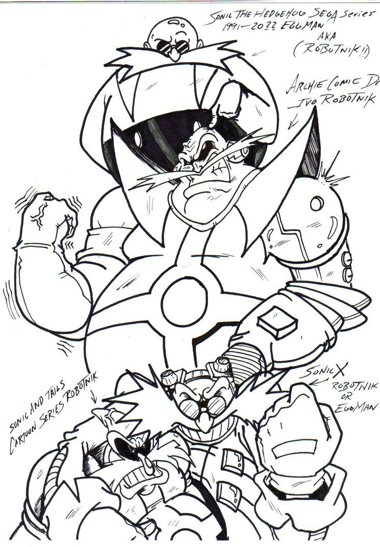 33 Dr. Eggman Robotnik Coloring Pages Printable 30