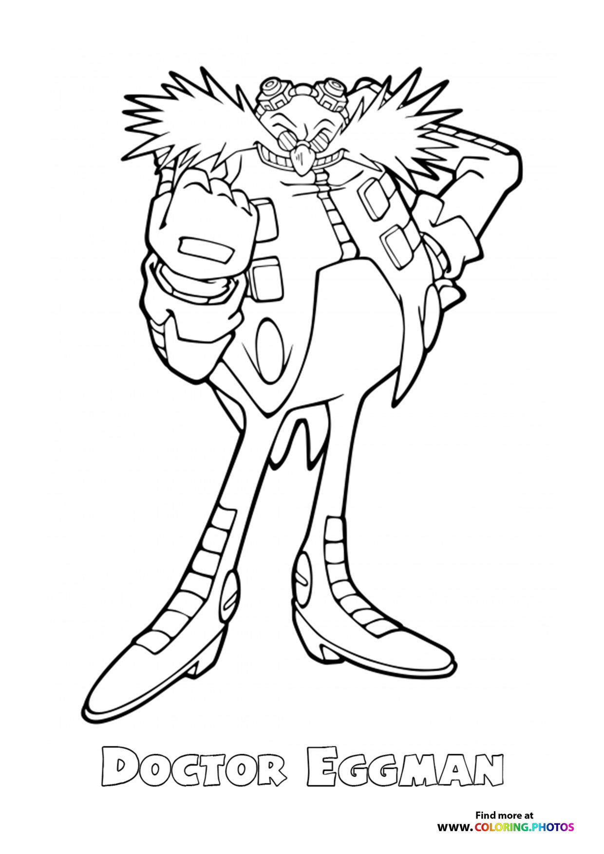 33 Dr. Eggman Robotnik Coloring Pages Printable 31