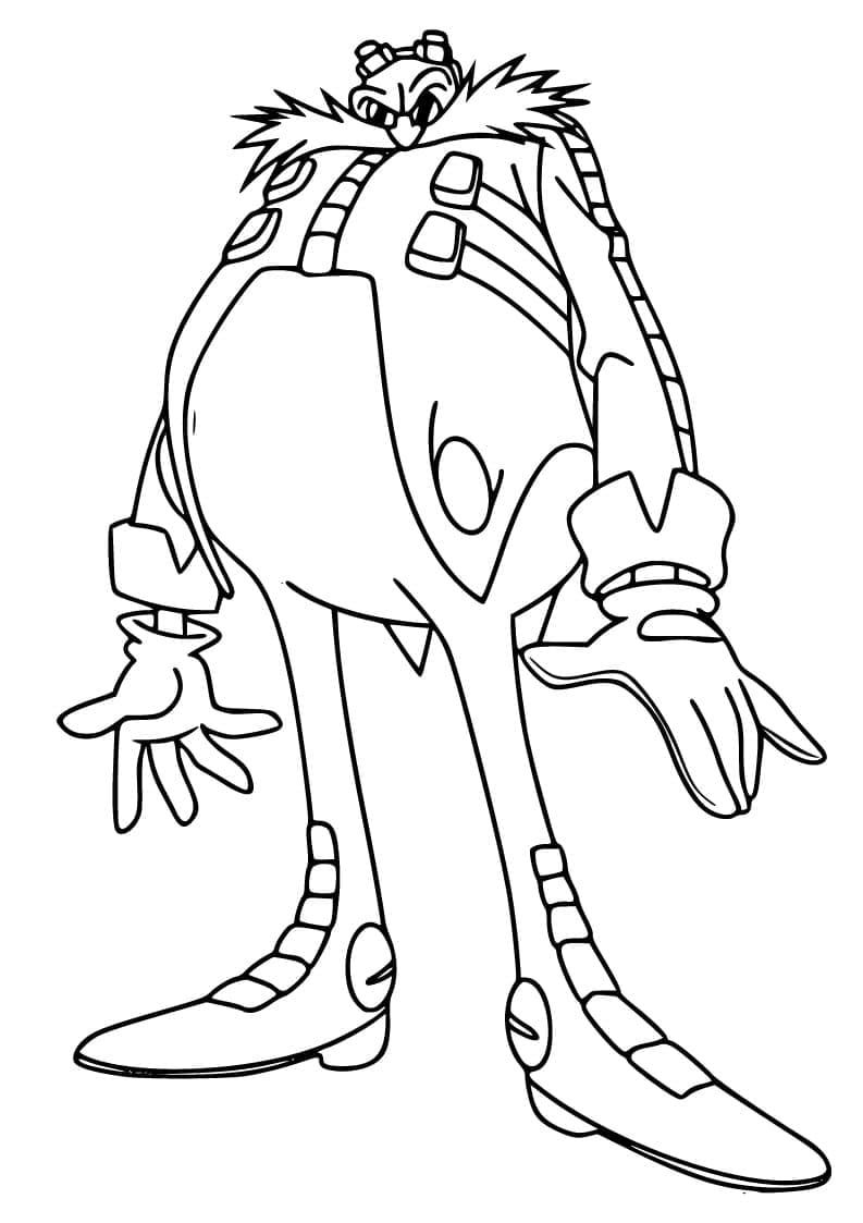 33 Dr. Eggman Robotnik Coloring Pages Printable 4