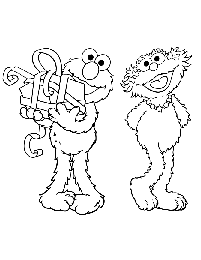 33 Elmo And Tango Coloring Pages Printable 11