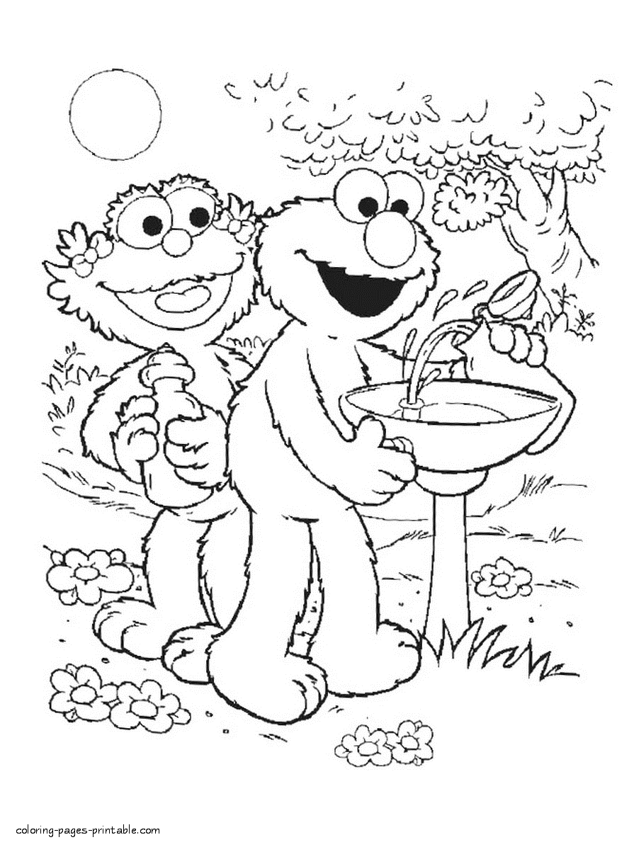 33 Elmo And Tango Coloring Pages Printable 18