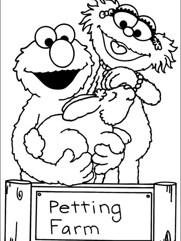 33 Elmo And Tango Coloring Pages Printable 4