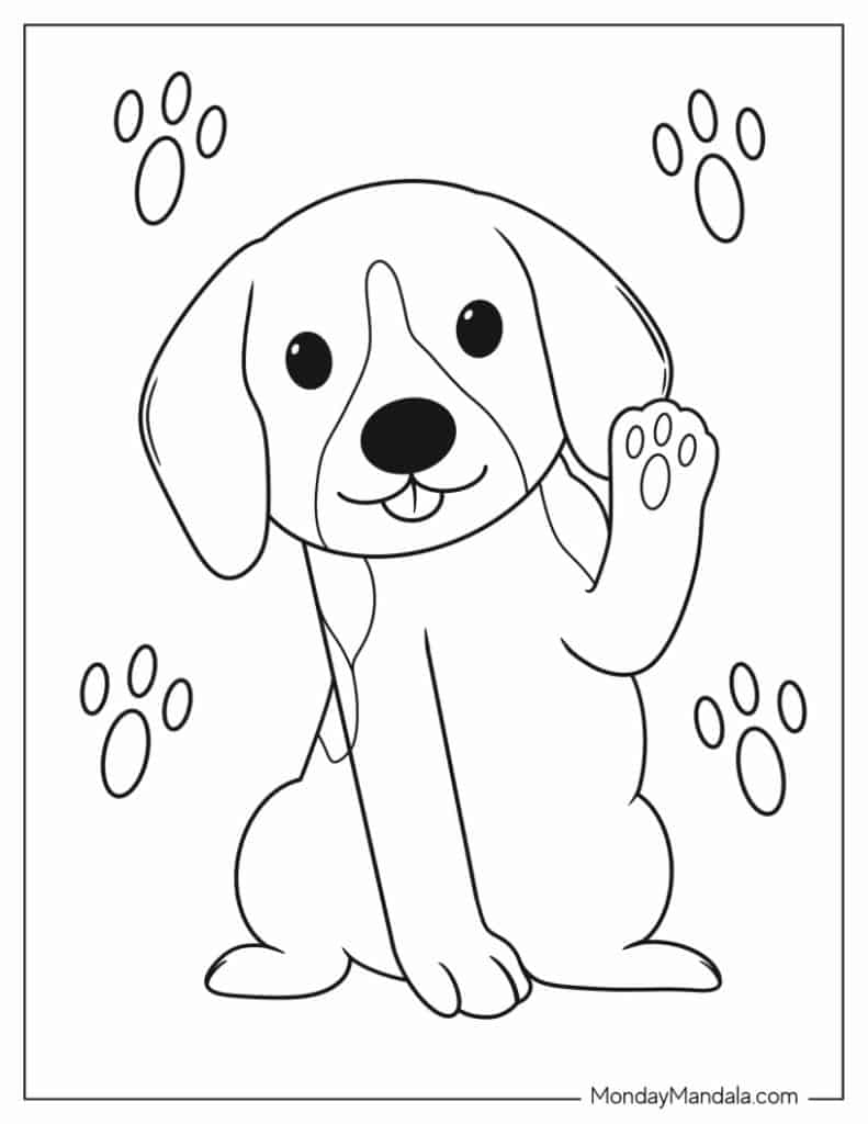 33 Friendly Labrador Coloring Pages Printable 19