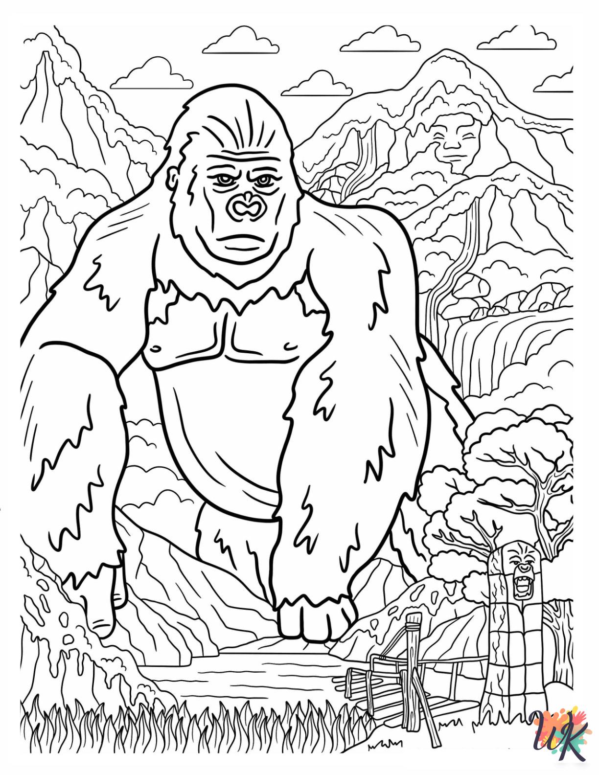 33 King Kong Coloring Pages Printable 10